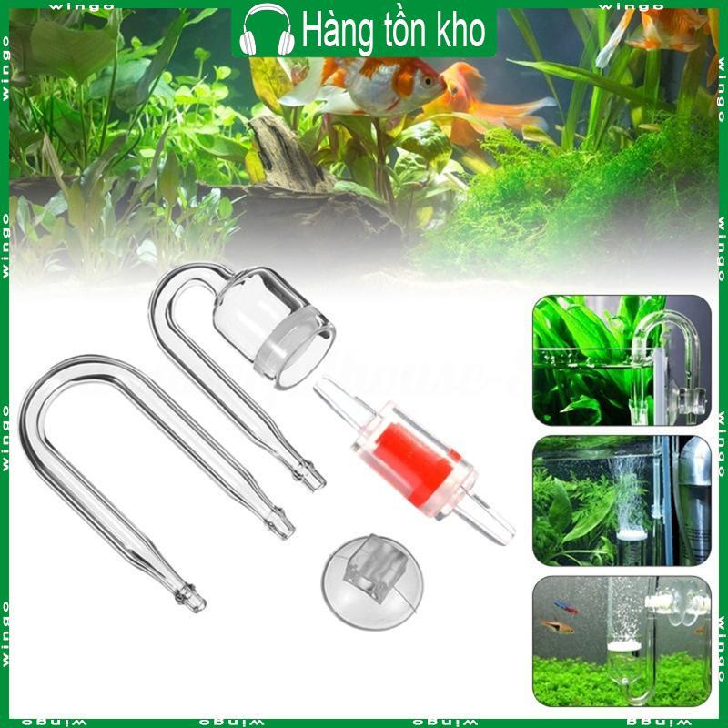 Bộ khuếch tán CO2 WIN 4 chiếc cho Nano Kit Kính trong suốt Tăng độ bão hòa CO2