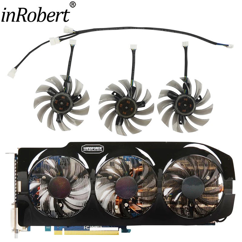 T128010SU 75MM 0.35A Quạt Làm Mát 4Pin Cho Gigabyte GTX 670 680 760 Ti G1 GTX 770 780Ti Quạt GTX Tit