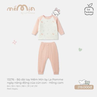 Bộ dài tay La Pomme ngày năng động của cún con - Sợi Petit Soyeu thoáng mát – Bé trai/gái 6M - 5Y