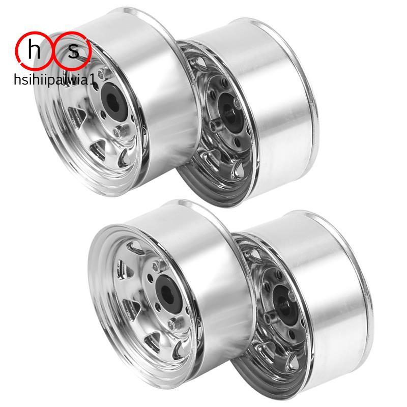 4 1.55 Kim Loại Beadlock Bánh Xe Vành Hub Cho 1 / 10 RC Xe Bánh Xích Jr 90069 D90 CC01 LC70 MST. hsi