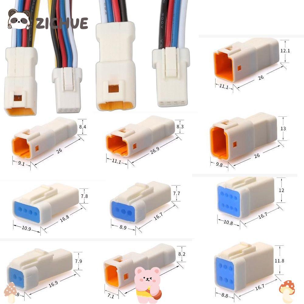 Đầu nối cáp chống nước ô tô ZICHUE, 03R-JWPF-VSLE-S JST JWPF Loại JST JWPF Nam Nữ Mông Cắm, 2 3 4 6 