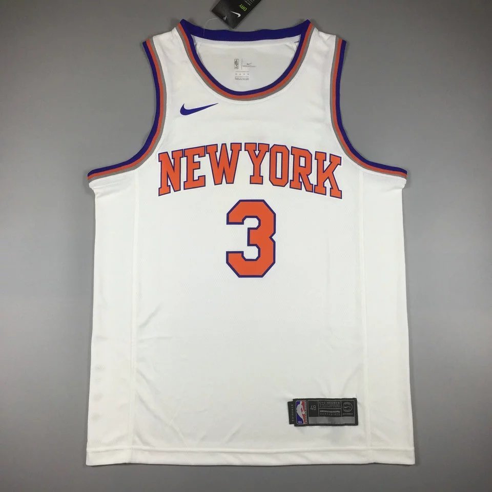Mùa giải trò chơi 17-18 NBA Nicks No. 3 Little Tim Hardaway Jersey Hot Pressed Fan Phiên bản Áo bóng