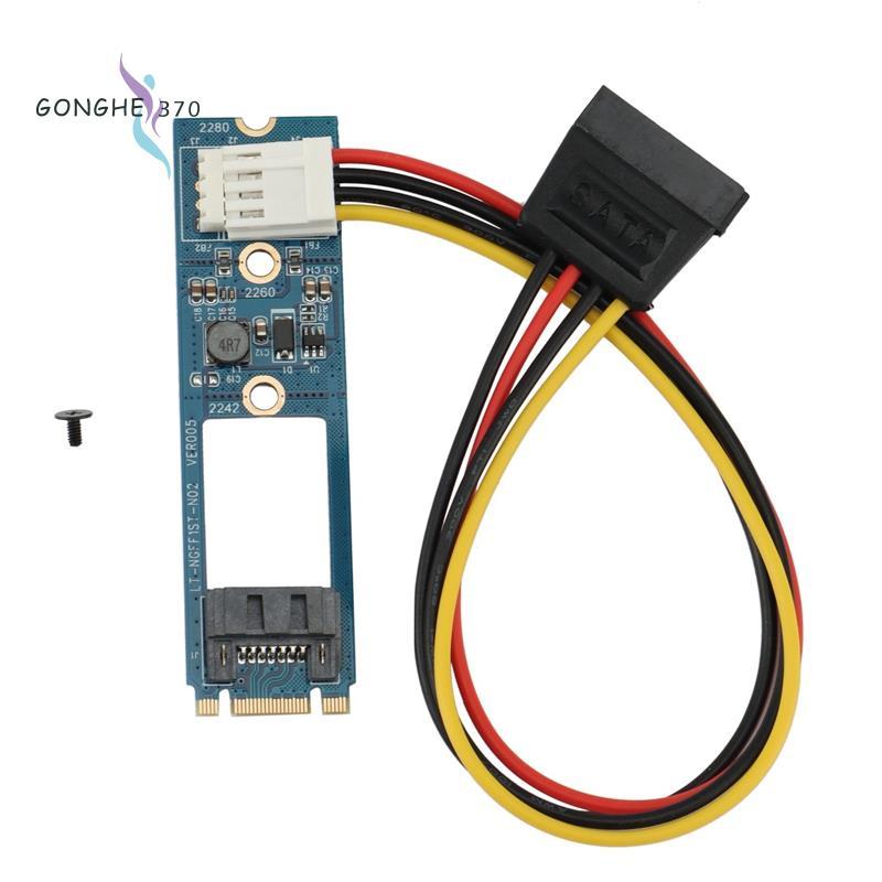 M.2 NGFF SATA sang 7 Pin SATA3 Card 7Pin SATA3.0 SSD Adapter Thẻ Chuyển Đổi Cho NGFF 2242 2260 2280 