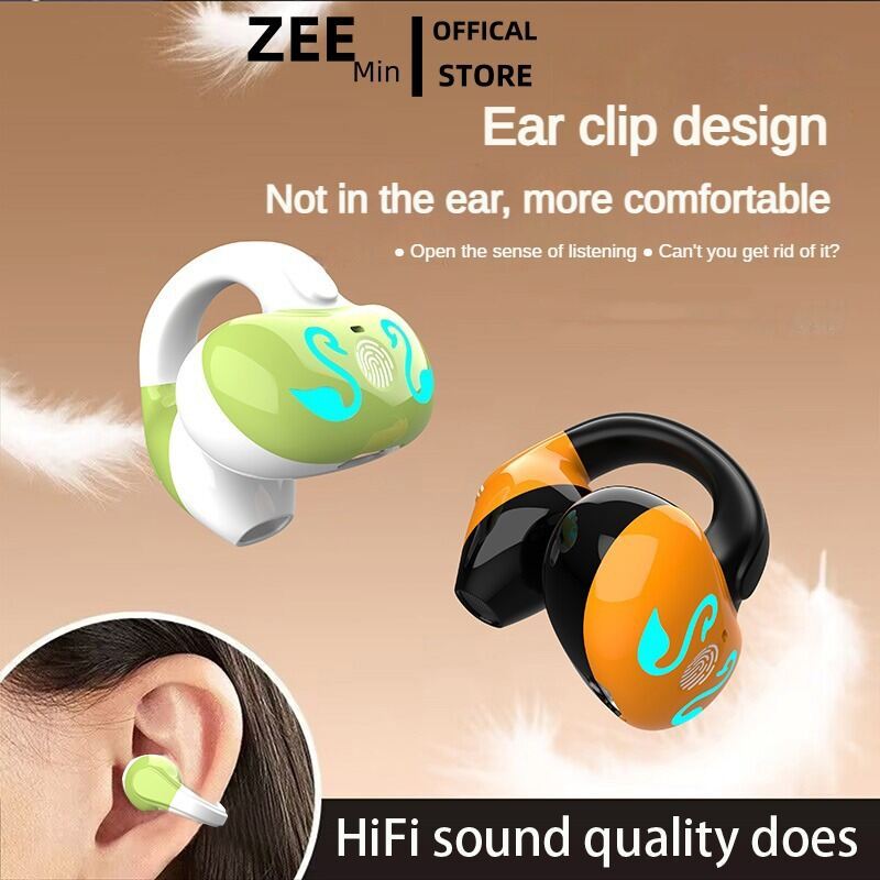 ZEEMIN SK GD68 Tai nghe dẫn truyền xươngTWS Bluetooth V5.3 Kẹp tai nhẹ Tai nghe trò chơi thể thao dà