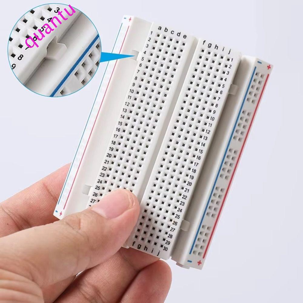 QUANTUMFLOW Solderless Breadboard, 400 điểm Tie Size Mini Protoboard, Phát triển Board Jumper Wires 