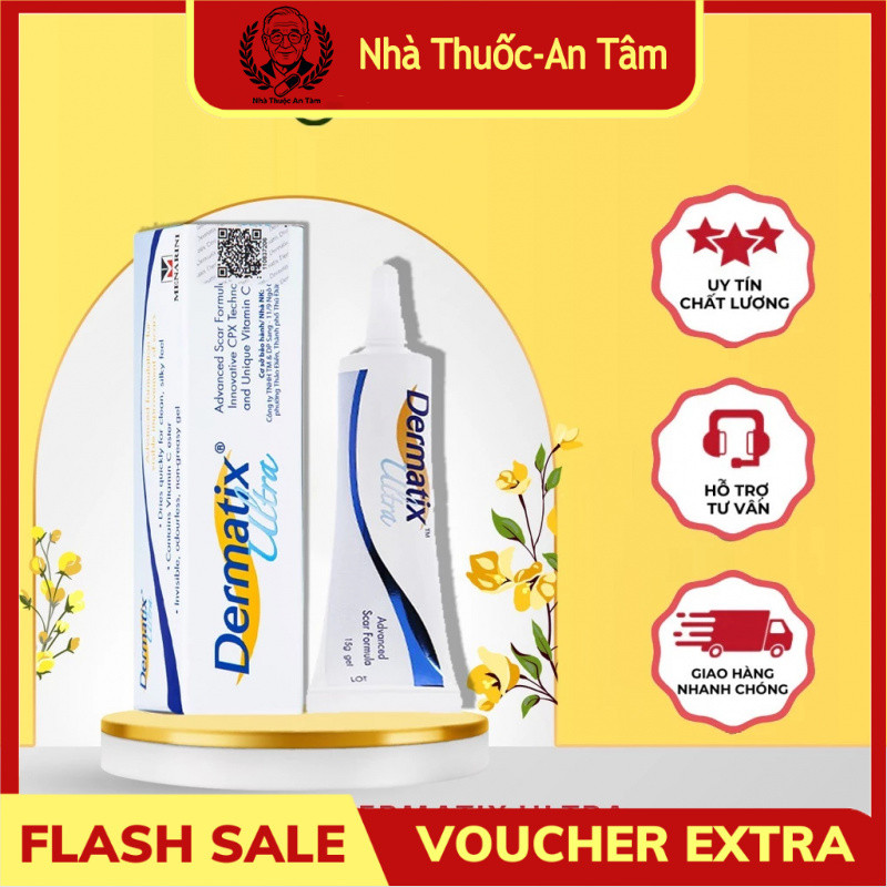 [Chính Hãng] Gel Làm Mờ Sẹo Thâm Sẹo Lồi Chính Hãng Dermatix Ultra 15G