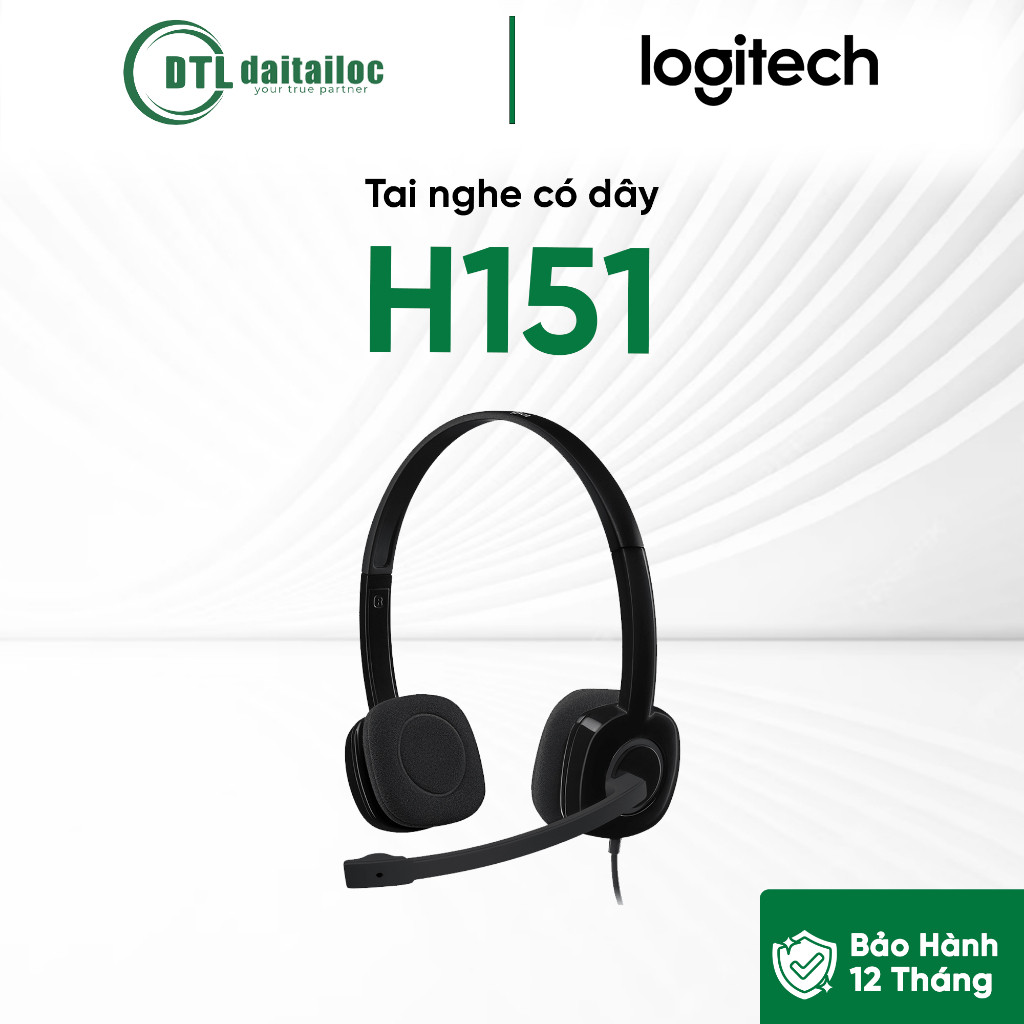 Tai nghe có dây Logitech H151 | Chính Hãng | Bảo Hành 12 tháng