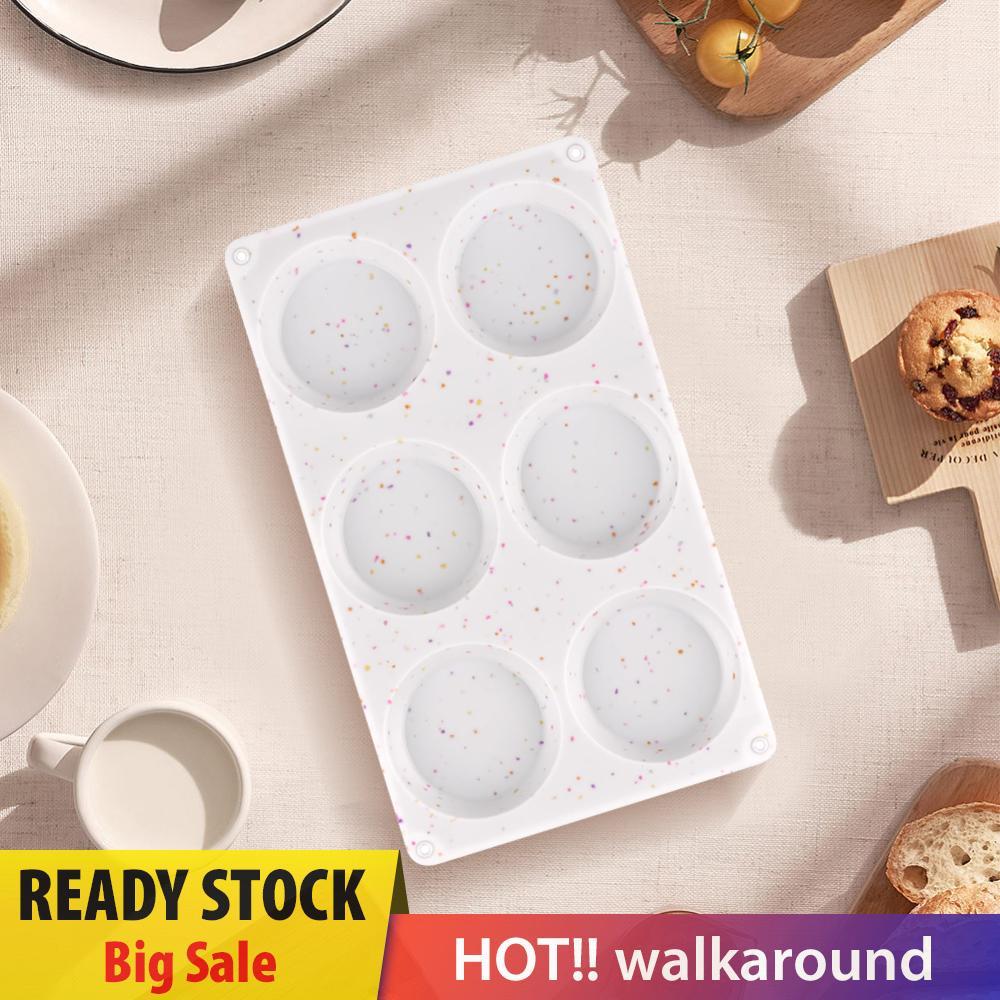 Silicone Muffin Pan Muffin Nướng Chảo Đa Năng 6 Cốc Chống Dính Cupcake Chảo Vi Sóng An Toàn Muffin K