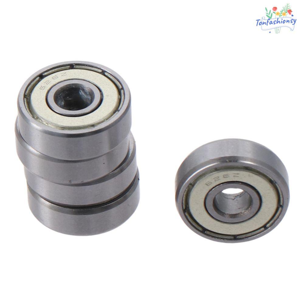 ITRUMPET 10 Vòng bi kín đôi, Vòng bi bi rãnh sâu 6mm x 19mm x 6mm bằng thép Chrome, Dễ dàng bảo trì 