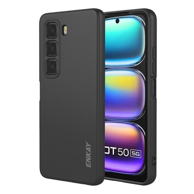 Để giao hàng ENKAY Vỏ điện thoại chống sốc mềm bằng silicon lỏng cho Infinix Hot 60 Pro / Infinix Ho
