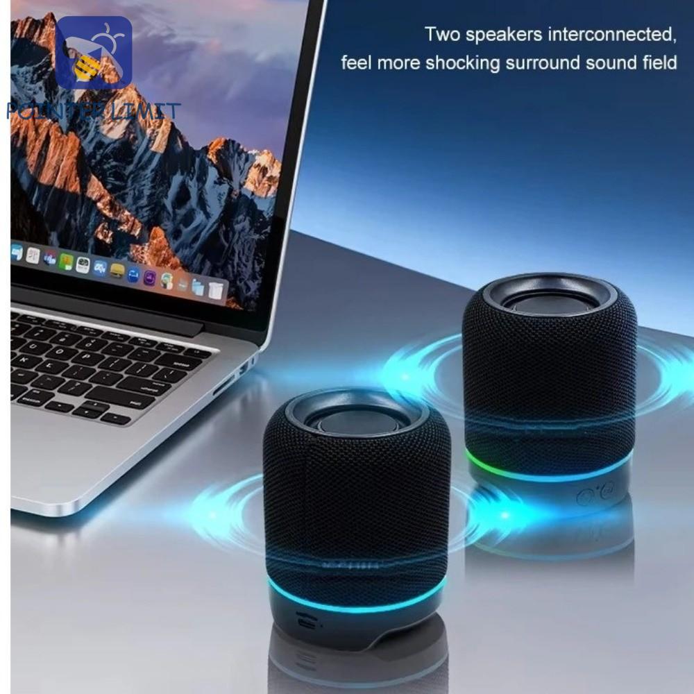 Loa Bluetooth chia giới hạn POINTER, Loa Bluetooth mô-đun 2 trong 1 âm thanh nổi HiFi, Loa có đèn đầ