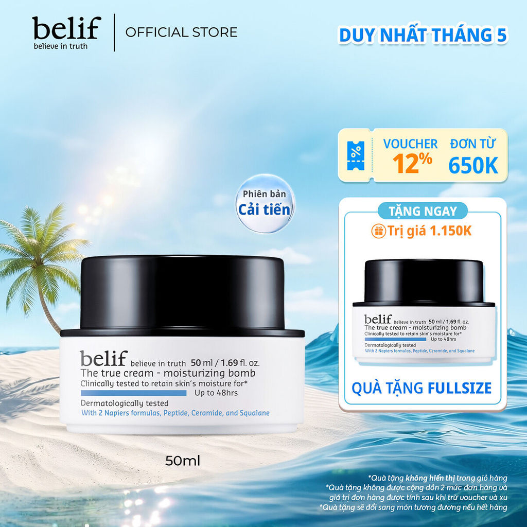 [belif Official] Kem cấp ẩm suốt 48 giờ belif The True Cream Moisturizing Bomb