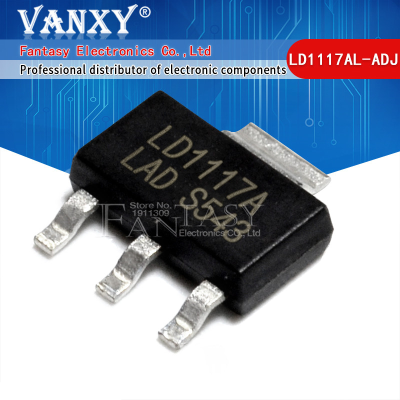 10 chiếc LD1117AL-ADJ SOT223 LD1117AL SOT-223 LD1117-ADJ Thả thấp đích thực