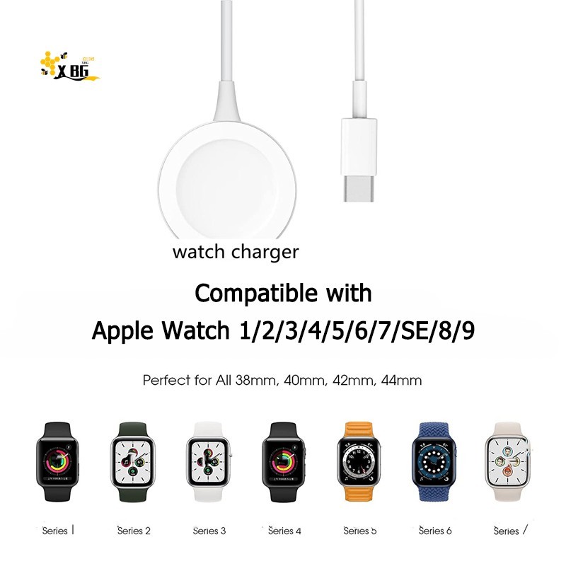 Bộ sạc đồng hồ USB-C cho iWatch Series 9 8 7SE 6 5 4 3 2 1