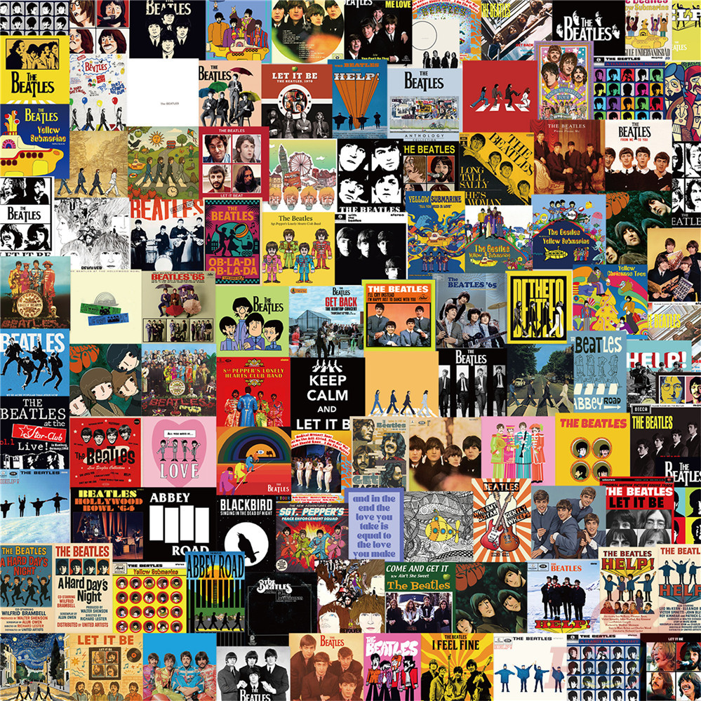 105 Cái / bộ ❉ Ban nhạc Rock. Nhãn dán PET của The Beatles ❉ Nhãn dán Doodle chống nước DIY thời tra