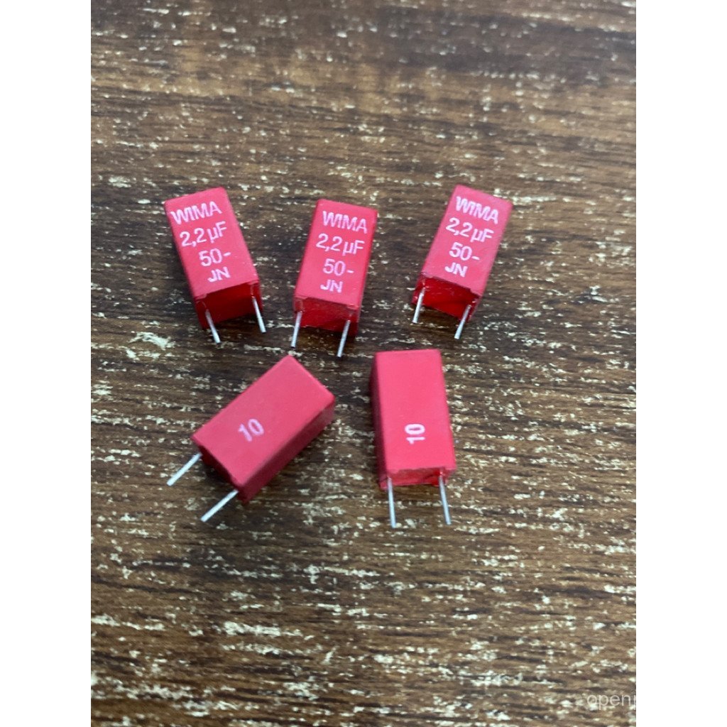 Chân Đồng Phong Cách Cũ 50V 2.2 UF / 225 WIMA WIMA, Tụ Điện Phim Âm Thanh MKS2 P5
