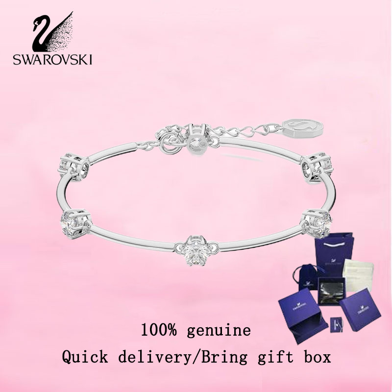 Swarovski  Women's fashion bracelet S925 Sterling silver round cut, white diamond 5641680 Constanell