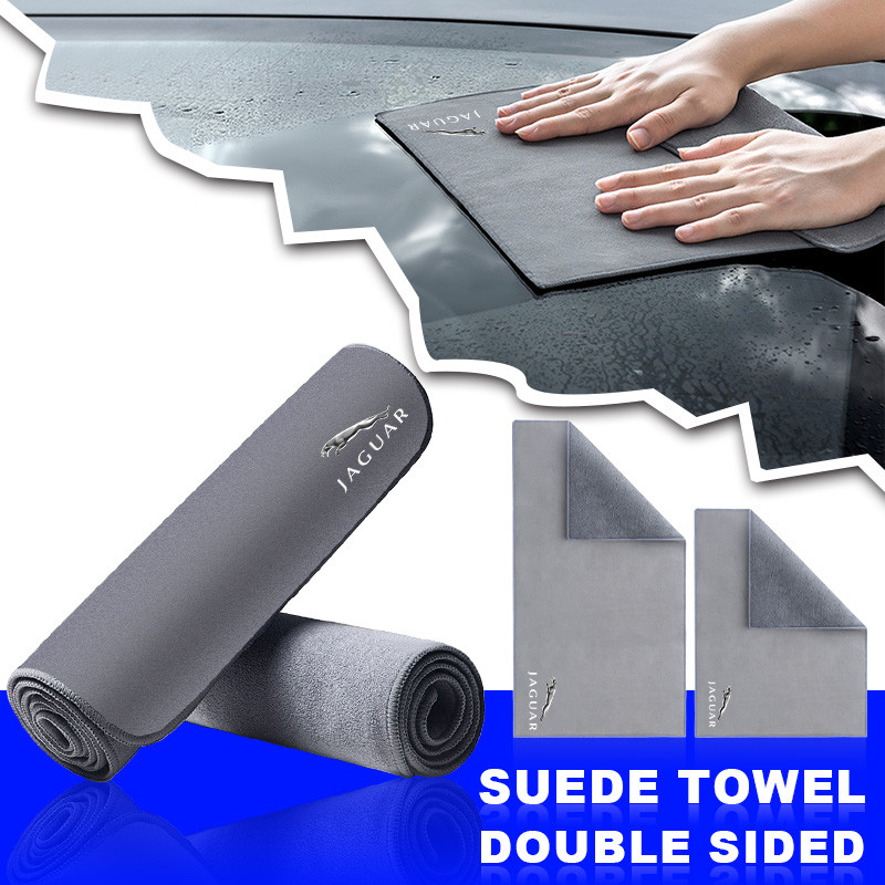 Rửa XE Microfiber Khăn Tự Động Biểu Tượng Làm Sạch Sấy Vải Auot Cho Jaguar F-PACE XF XE F-TYPE E-PAC