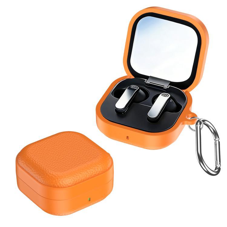 Mới XDcase Kết Cấu Lychee TPU Hybrid PC Tai Nghe Có Móc Cho Samsung Galaxy Buds4 / 4 Pro