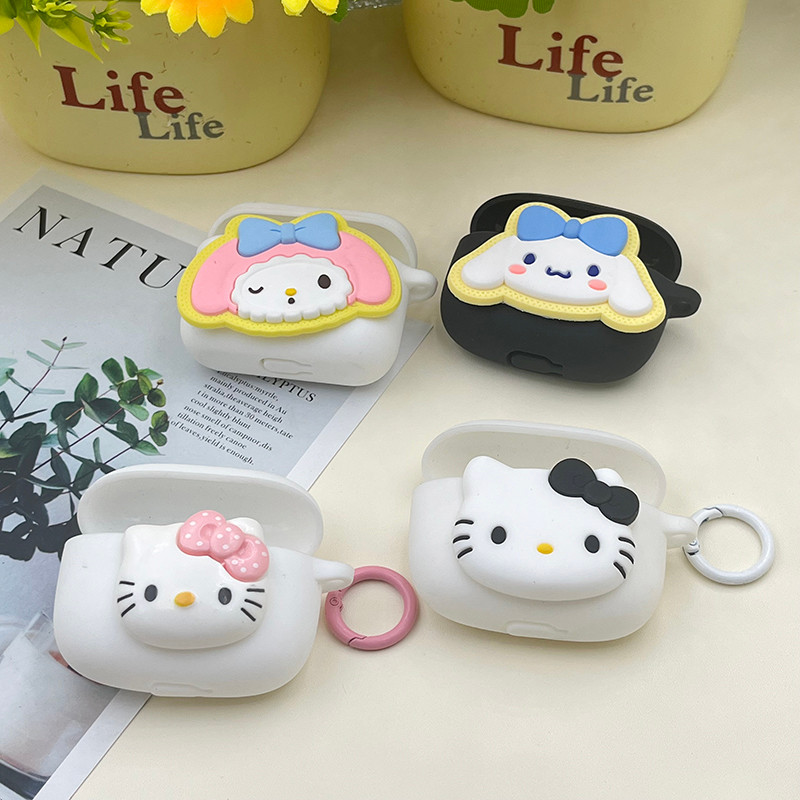Ốp điện thoại hoạt hình dễ thương cho EarFun Air Mini 2 / Air 2 / Clip 2 / Air Life TW205 Vỏ bảo vệ 