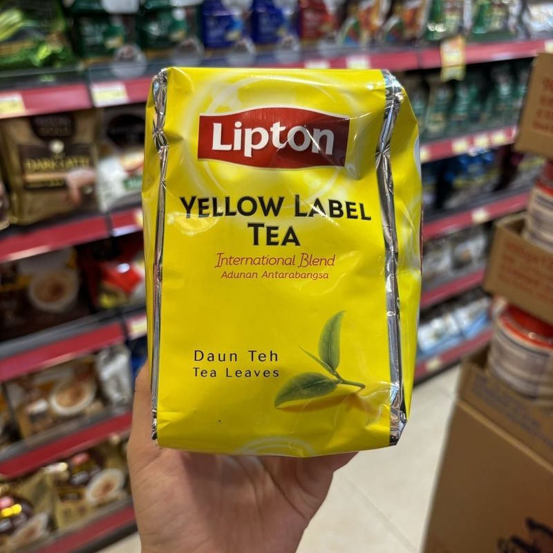 Malaysia Original LIPTON LIPTON Túi Trà Đen Thương Hiệu Màu Vàng Hộp Chọn Bột Trà Sữa Văn Phòng 400g
