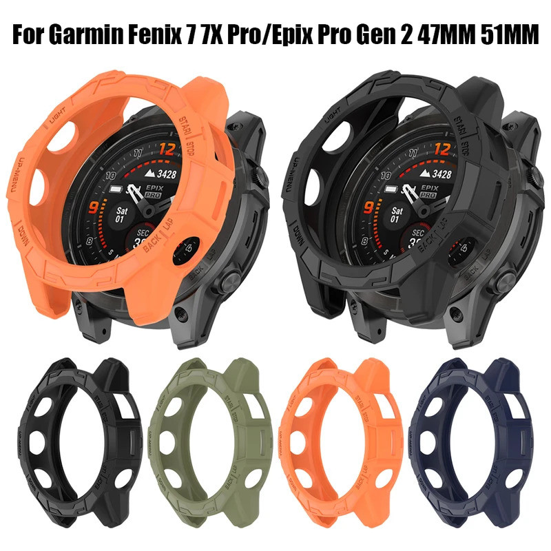Ốp Bảo Vệ Silicon Mềm TPU Cho Garmin Fenix 7S 7 7X Pro Dành Cho Epix Pro Gen2 51mm 47mm Vỏ Bảo Vệ Đồ