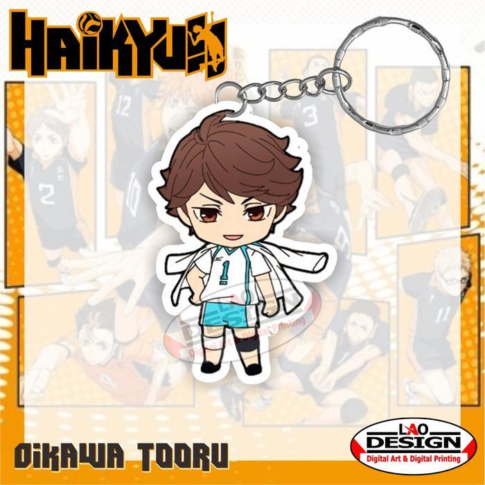 Gantungan Kunci TOORU OIKAWA Haikyuu - Gantungan Kunci Anime Haikyuu - Gantungan Kunci Akrilik -