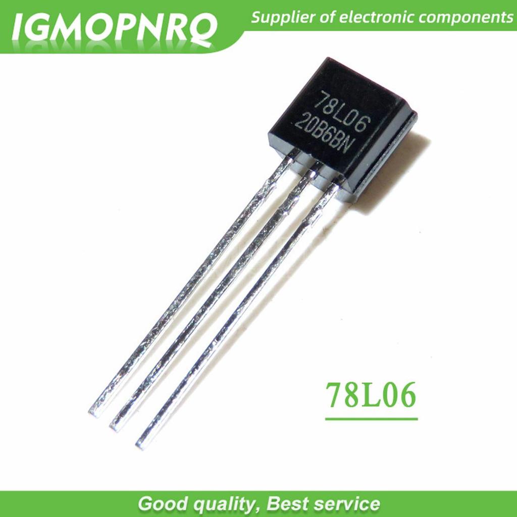 100 CÁI 78L06 TO92 78L06 A78L06 TO-92 mới và nguyên bản