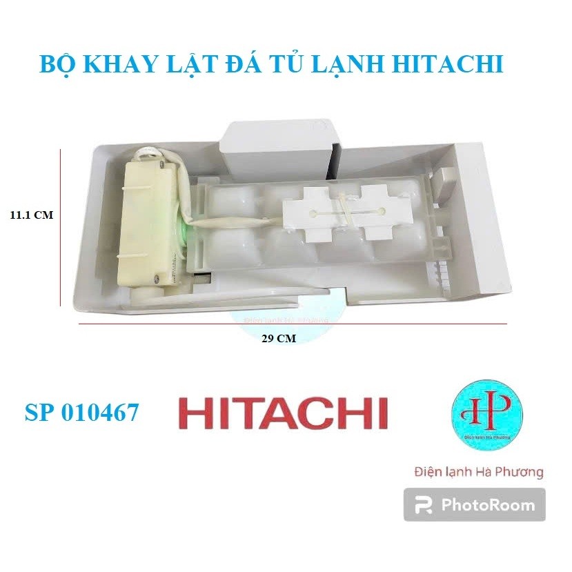 Bộ khay đá rơi viên vuông tủ lạnh Hitachi kèm motor đổ đá - Chính hãng 100% - F950