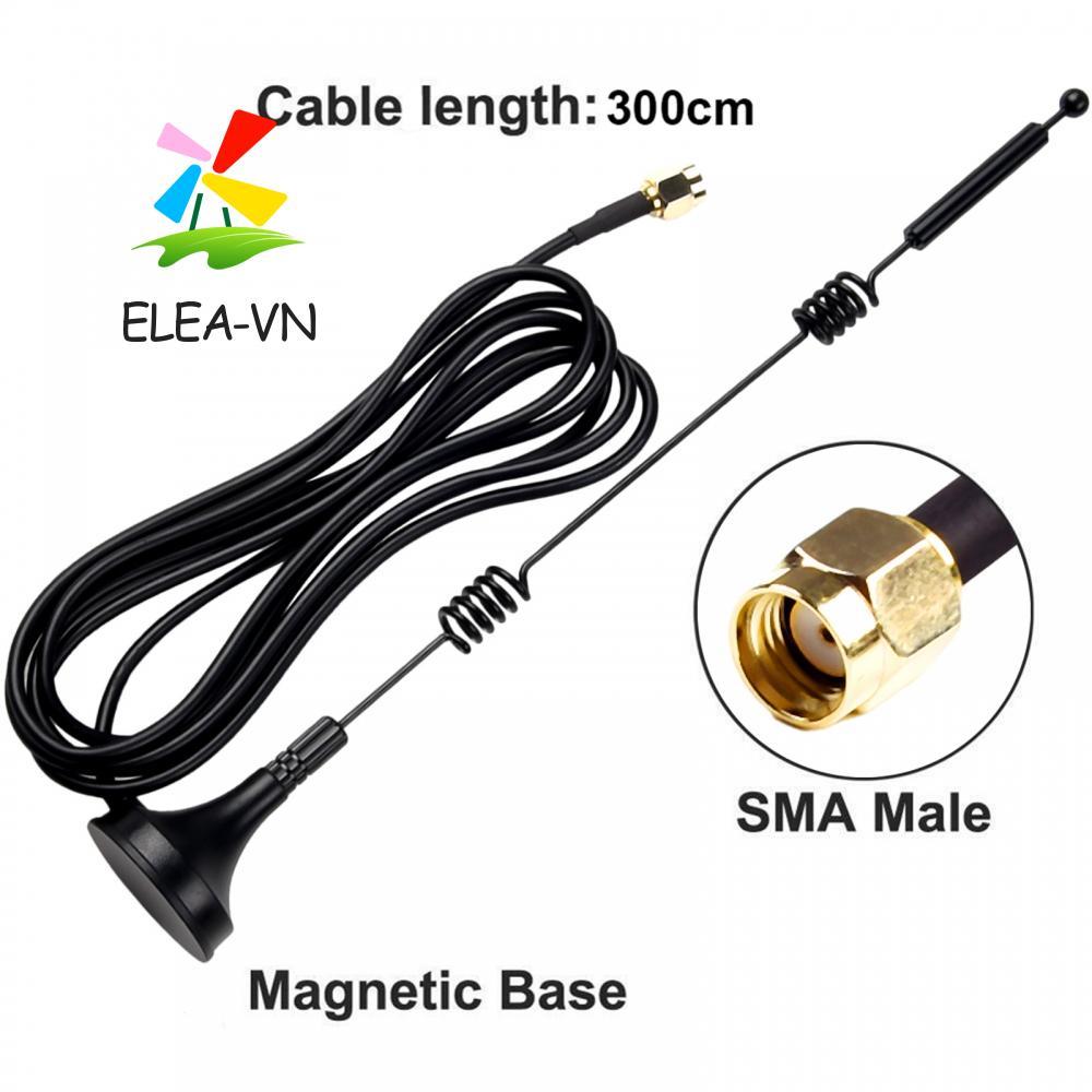 Tín hiệu mạnh mẽ Tăng cường 12dBi Băng tần kép 2 4G5 8GHz Ăng-ten WiFi Đế từ tính