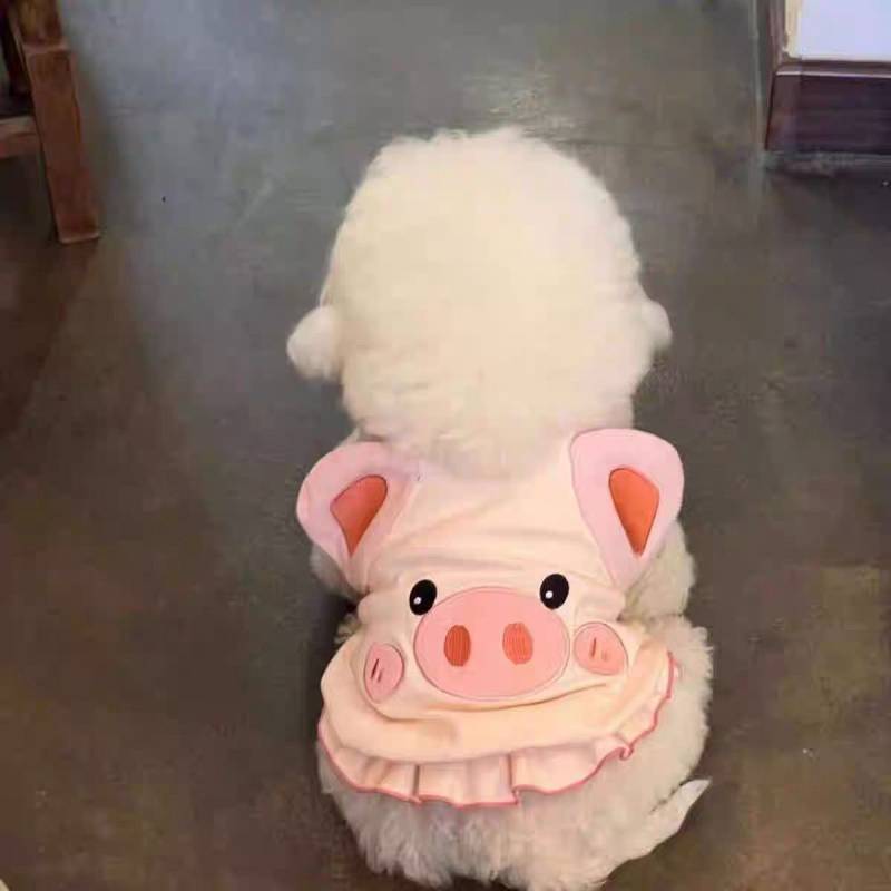 Spring, Summer and Autumn Cute Animal Clothes Kittens Thin Small Dog Dog Pet Clothes Cat Vest Anti-L