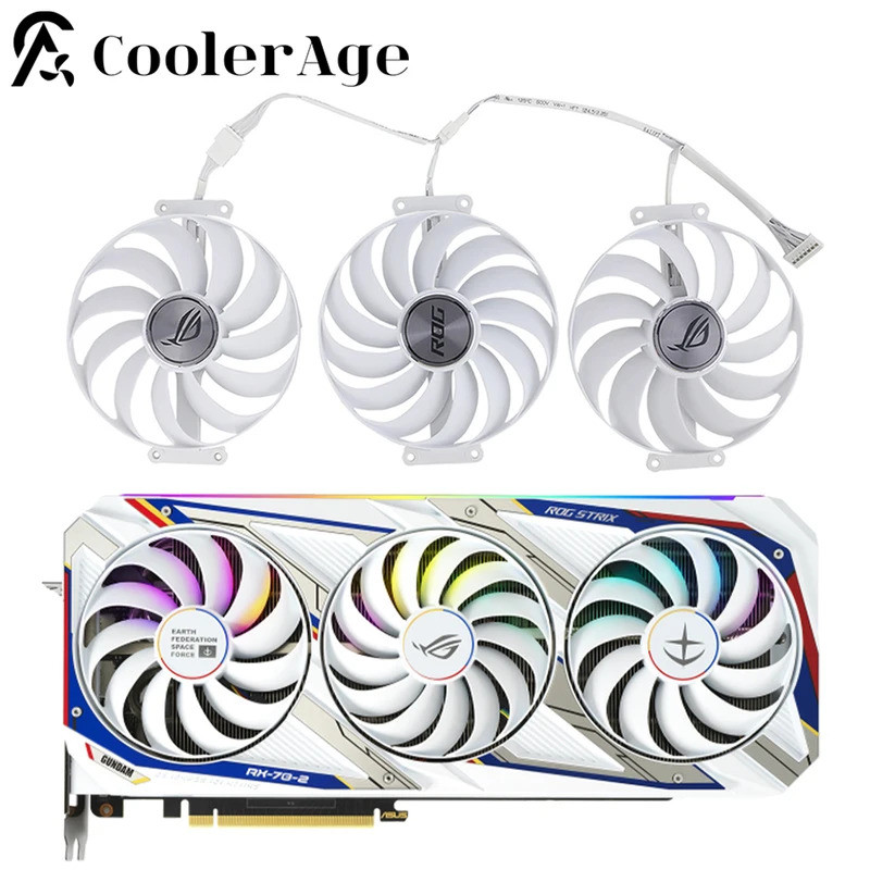 Quạt đồ họa làm mát 95MM CF1010U12S RTX3080 RTX3090 cho ASUS ROG-STRIX-GeForce-RTX 3080 3090 GUNDAM 
