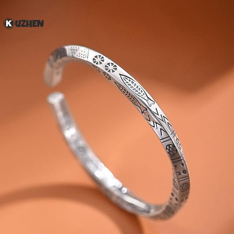KUZHEN Vintage Lắc Tay Nam Nữ Mobius Xoắn Vòng Tay Unisex Casual Pulseira Gents Trang Sức Mobius Vòn