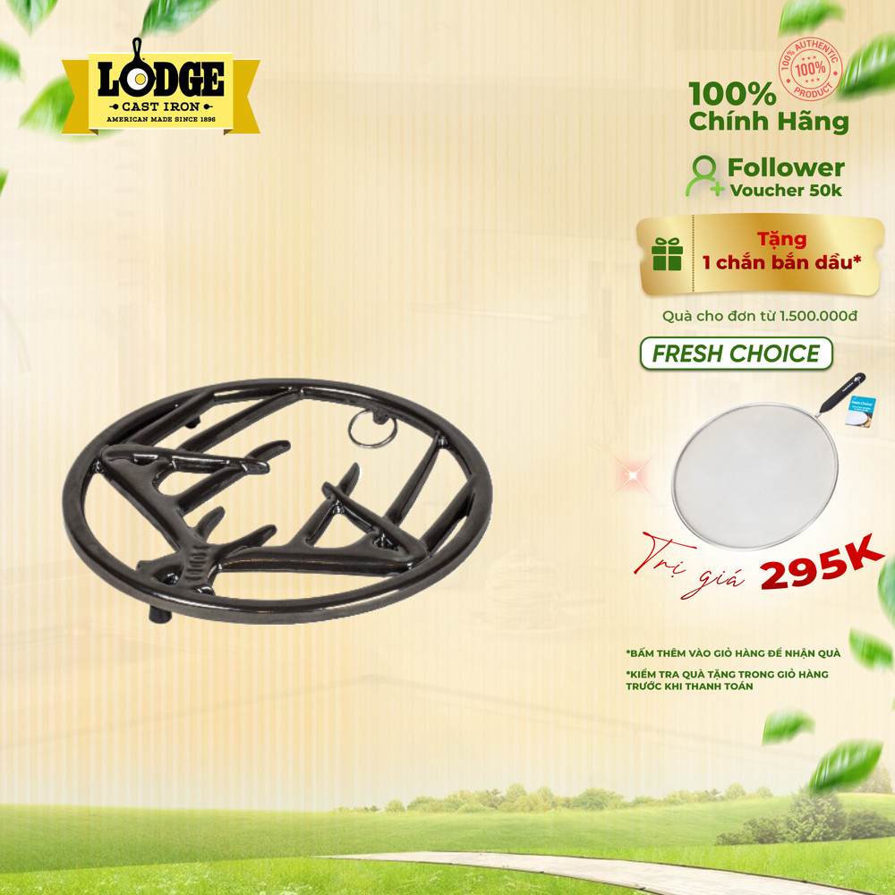 Lodge - Miếng lót nồi Antler màu đen
