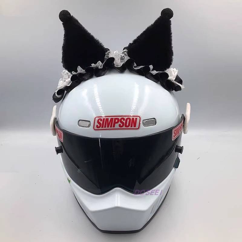 Clow M Helmet Decorations Cat Ears Motorcycle Electric Car Motorcycle Female Knight Ski Helmet Acces