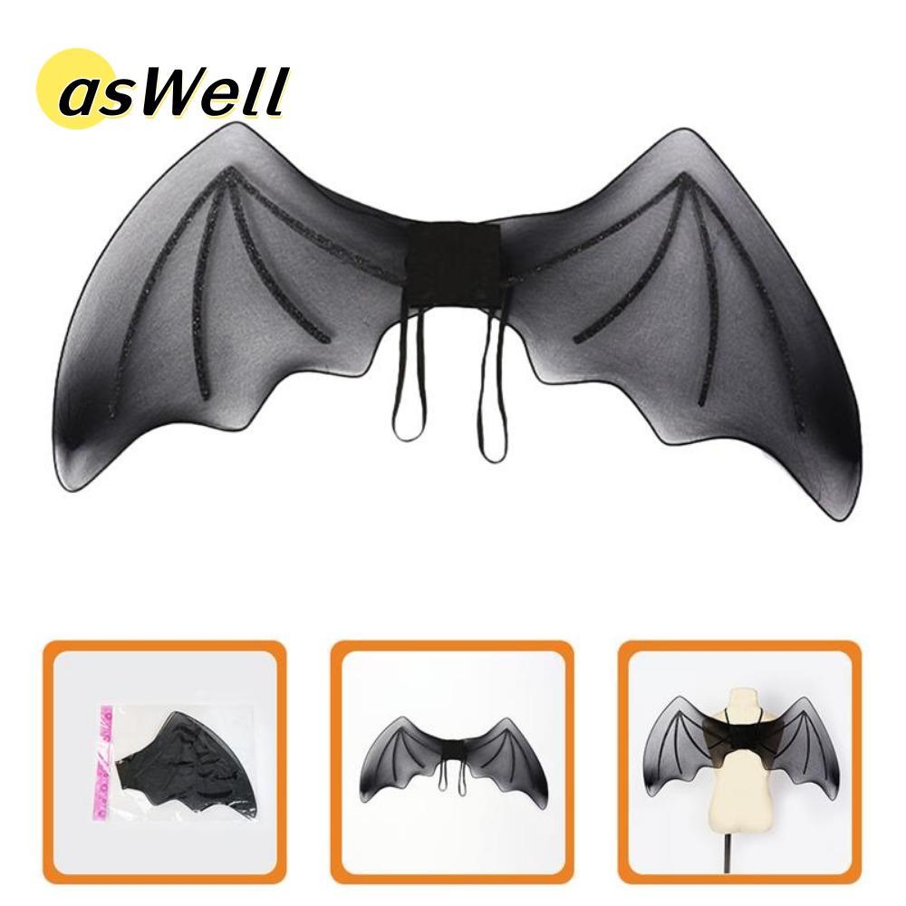 ASWELL Black Bat Wings Bé Gái Trẻ Em Cosplay Halloween Bat