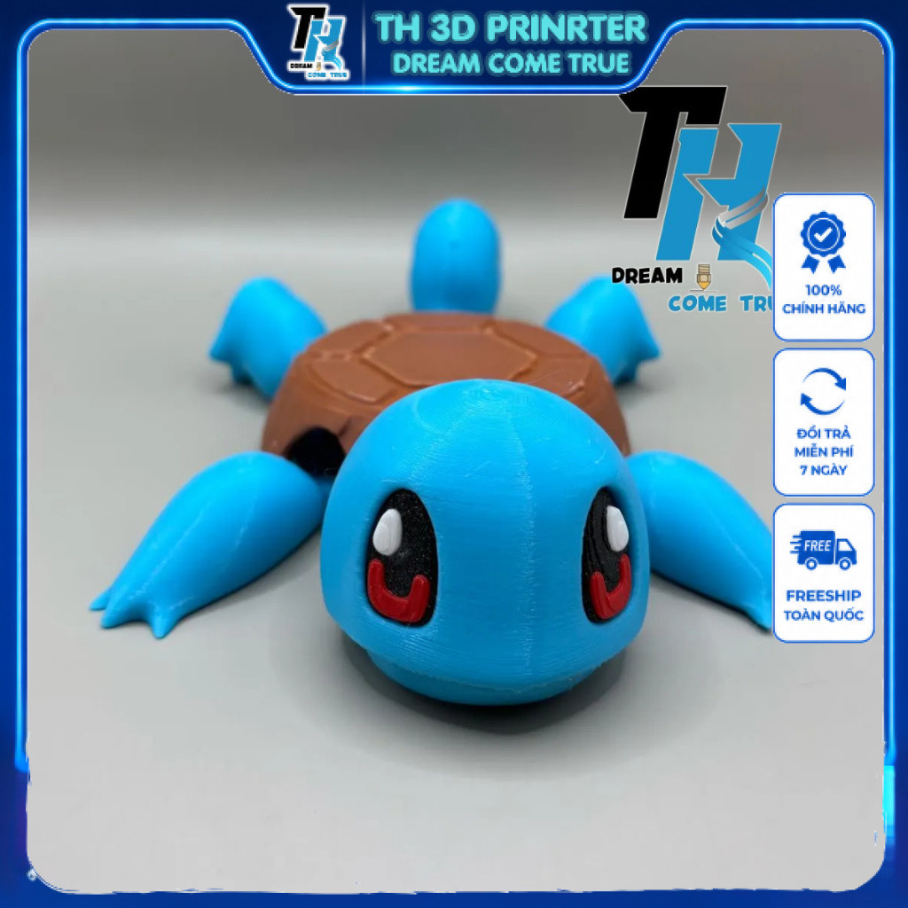 Đế Để Ly In 3D – Pokemon Squirtle Ngộ Nghĩnh & Dễ Thương