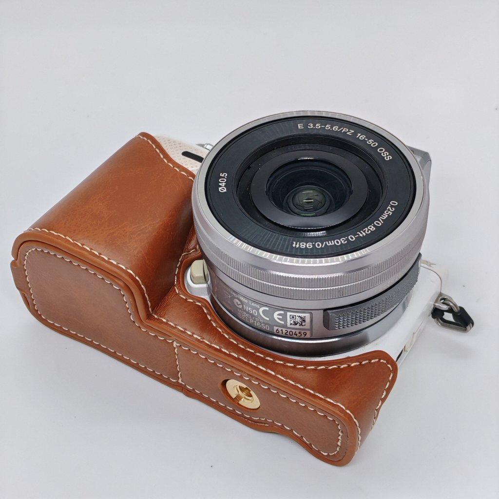 Thích hợp cho Sony NEX5 / Sony NEX5T / NEX5R Đế máy ảnh Đơn giản hàng ngày Vỏ da nhẹ Du lịch