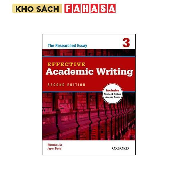 Effective Academic Writing 3 Student Book with Access to Oxford Learn 2Ed