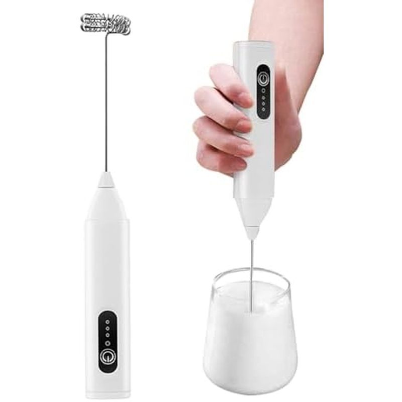 Milk Frother, Low Noise Non-Slip Automatic | Manual Electric Milk Frother – for Home Kitchen Coffee 
