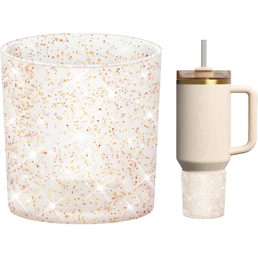 Giày bốt silicon cao cấp WUQID Long lanh Tương thích với Stanley Quencher H2.0 40oz 30oz 20oz & IceF