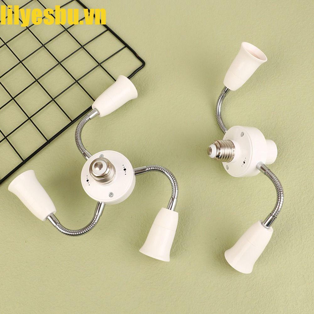 Bộ chia ổ cắm đèn LILYESBU E27, Bộ chuyển đổi bóng đèn E27 sang E27 Bộ chuyển đổi giá đỡ đèn E27, có