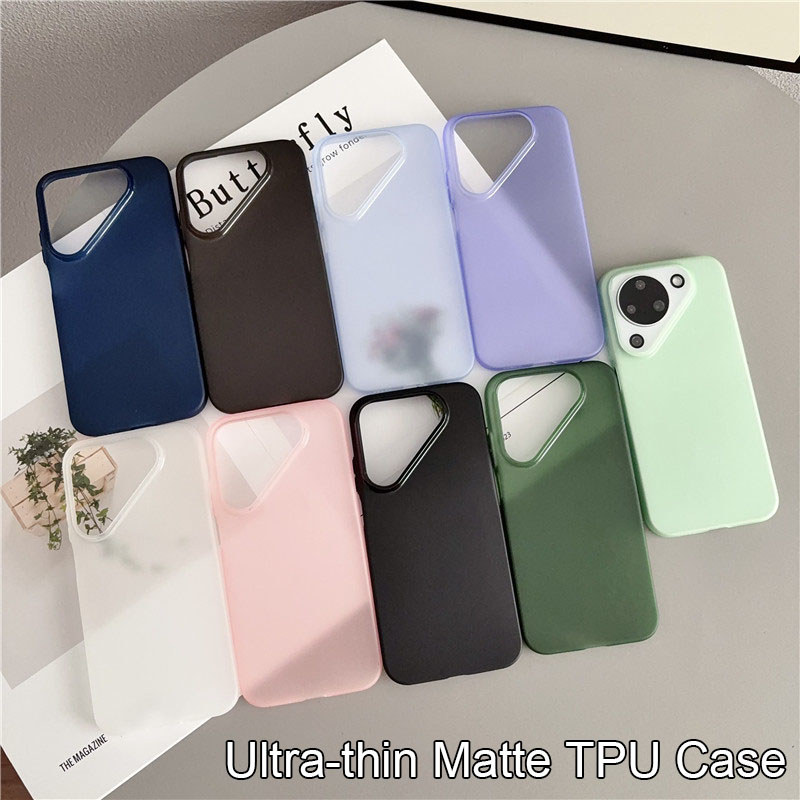 Ốp bảo vệ TPU chống vân tay siêu mỏng cho Huawei Pura 90 P90 Pro Max Vỏ bảo vệ mặt sau