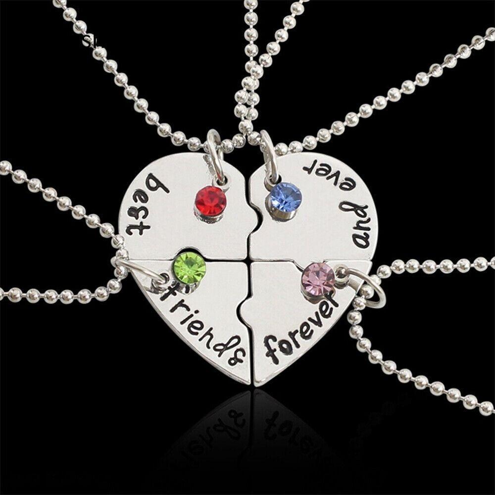 FUDESHE 4 Bff Friend Vòng cổ tình yêu Người bạn thân nhất Vòng cổ tạo bọt