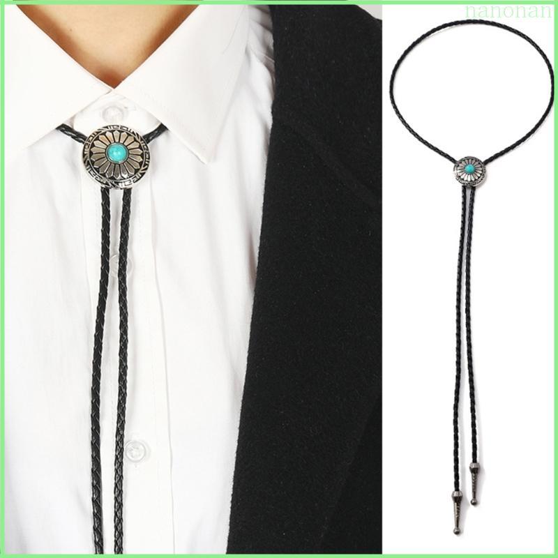 Nan Western Vintage Bolo Tie Turquoise Bolo Tie Cowboy Tie Natives American Bolo