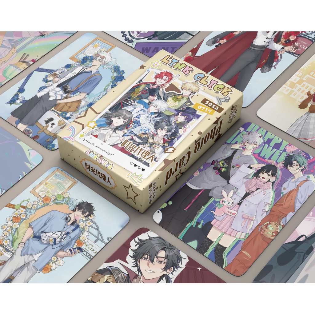 Bộ 50-55 Manga Manhwa Just spoil you Jiang Ren Laser Holographic Lomo Cards Link Click Photocards Hi