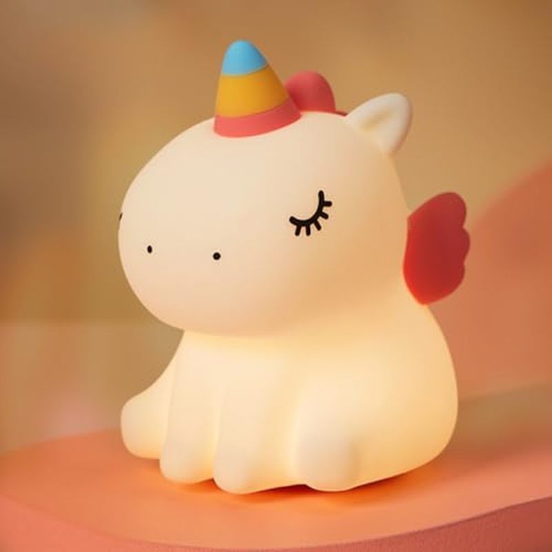 Night Light, LED Squishy Cute Lamp, Dimmable Kids Baby Bedroom Nightlight, Rechargeable Touch Lamp f