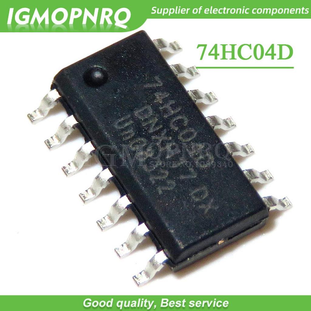 10 Cái / lốc 74HC04 74HC04D HC04, SOT108-1 SMD Hex Biến Tần, SOP-14, IC Mới Chính Hãng