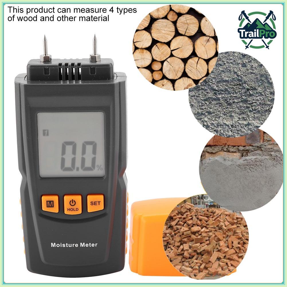 TrailPro Máy đo độ ẩm kỹ thuật số TrailPro Máy đo độ ẩm gỗ di động GM605 LCD Máy đo độ ẩm