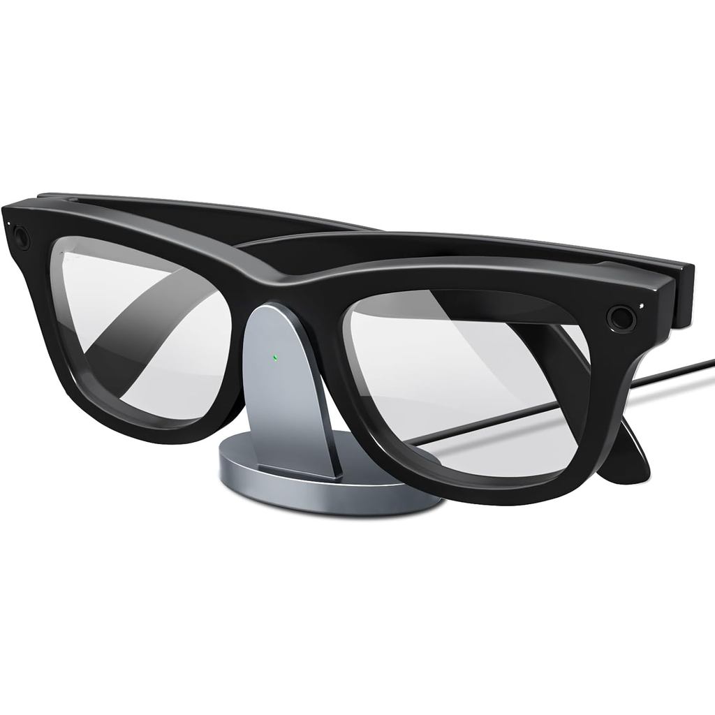 Đế sạc & Cáp sạc Tương thích với Oakley Meta HSTN Ray-Ban Meta Kính thông minh Wayfarer Skyler Headl